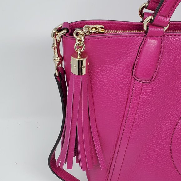 100% Auth GUCCI Soho Calfskin Crossbody Bag - Picture 8 of 13